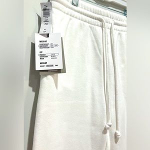 Cozy white sweatpants.